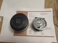 excellent rare hardy alnwick marquis 5 trout fly fishing reel 3" + case