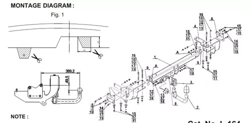 Detachable swan neck - neck, tow