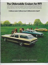 1971 Oldsmobile Custom Cruiser, Vista-Cruiser & Cutlass Cruiser wagons brochure