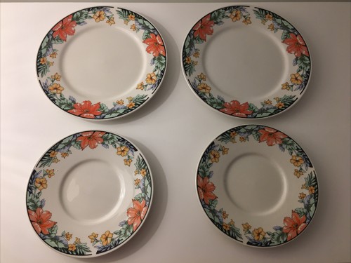 Crown dynasty plates - crown, floral