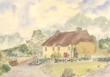 Sylvia E. Churchward-Wade - Contemporary Watercolour, Cottage Scene