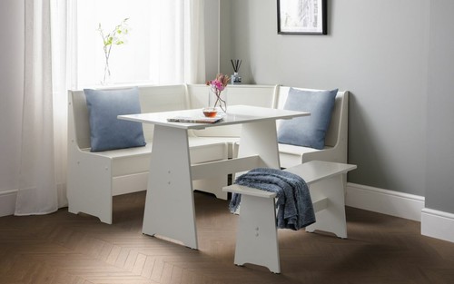 White corner storage dining - white,