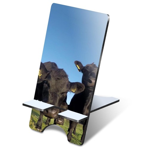 Mdf mobile phone stand black - mdf,