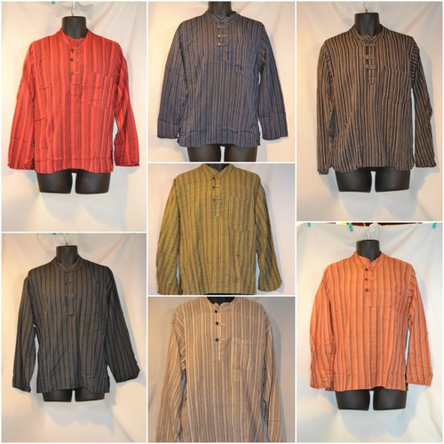Grandad shirt collarless hippy - grandad,
