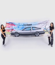 Giant AE86 White Garage Flag