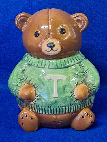 Vintage teddy bear cookie jar - teddy,
