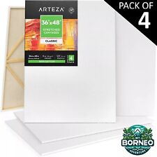 Blank Canvas for Painting Panels XL Large 90 x 120 cm (36" x48”) | Pack of 4