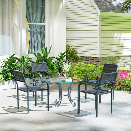 Garden dining chairs armrests - garden,