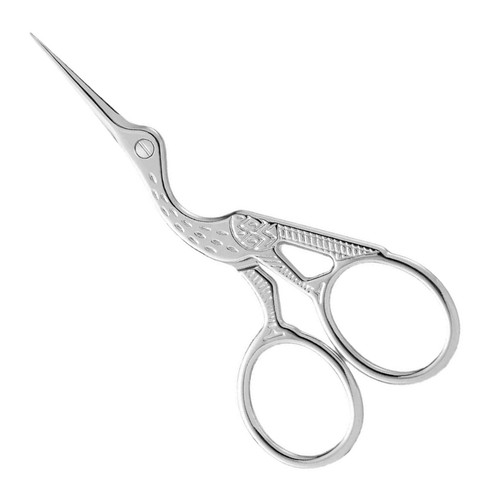 Crane shaped embroidery - crane-shaped,