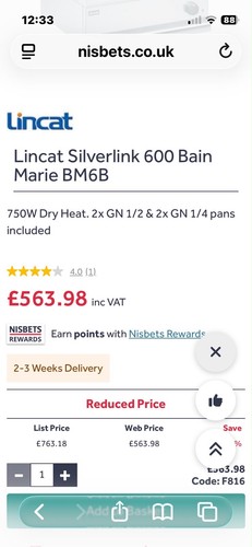 Lincat silver link 600 bain - silver,