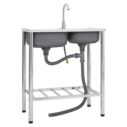 Camping sink double basin - camping,