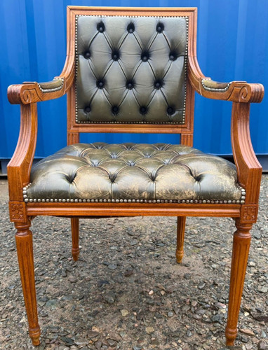 Leather chesterfield tufted - chesterfield,