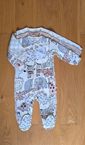 Animal print sleepsuits - animal,