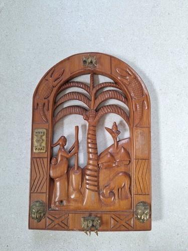 African plaque sculpture - african,