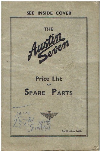 Austin seven original 1936 - austin,
