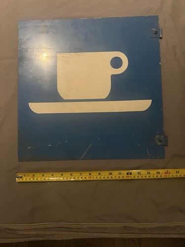 Metal advertising sign - metal,