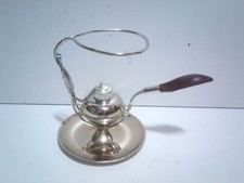 Clean Vintage Plated Brandy Cognac Glass Snifter Warmer FREE SHIPPING