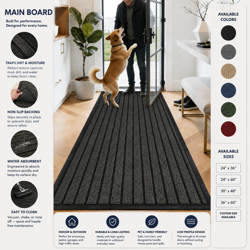 Non slip heavy duty - slip, rubber