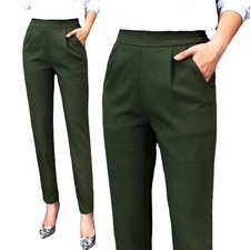 Half Elastic Waist Trousers