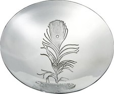 Large 8" Footed Pewter Bowl