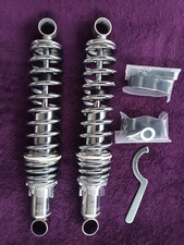 YAMAHA XS XS650 XJ650 XJ750 XS400 SR500 CHROME REAR SHOCKS SHOCK ABSORBERS 75-89