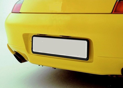 Pair gloss black number plate - pair,