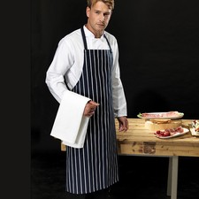 Premier Striped Butcher Apron (PR110) Stripes Butchers Fishmongers Fish Counter