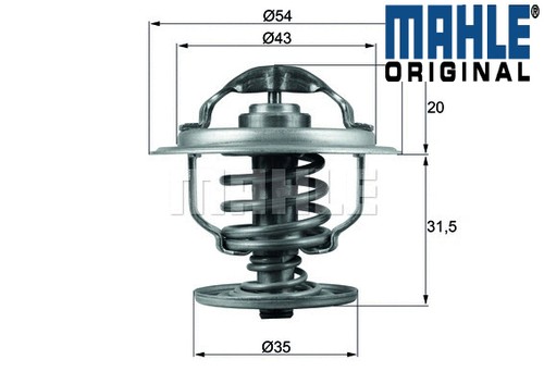 Thermostat 109 87d mahle i - thermostat,