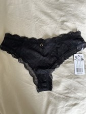 BNWT Freya Fatale Brazilian Black Knickers Size S RRP £15