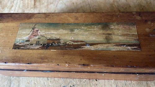Antique wooden hand painted - wooden,