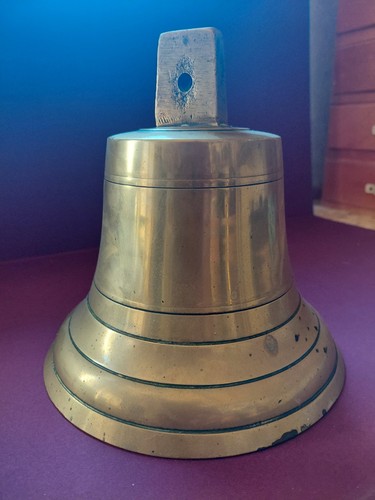 Vintage brass bell - brass, "18c"