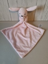 Matalan Pink Bunny Rabbit Baby Comforter Soft Toy Soother 