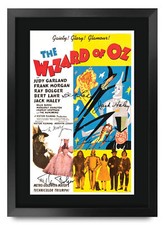 For Judy Garland Fans Wizard of Oz Printed Autograph Framed Picture A3 Poster