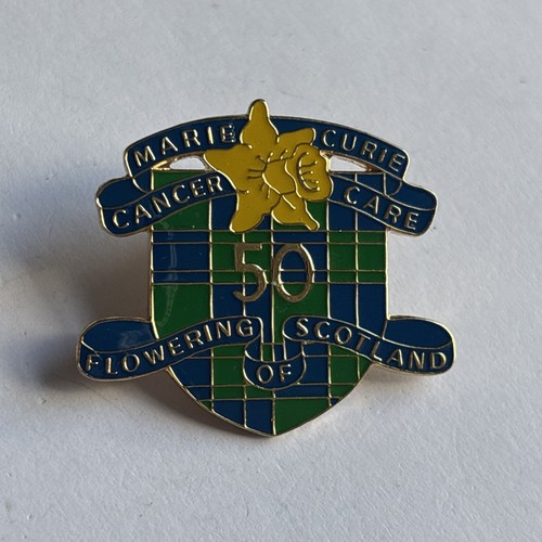 Marie curie metal badge 50 - marie,