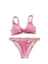 Monsoon New Accessorize Swim Bikini Bottom Top Set Pink Size 12 RRP £35