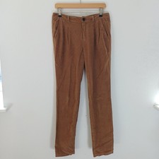 Zara Cord Trousers Small W30 8 10 brown Beige Chino Autumn 