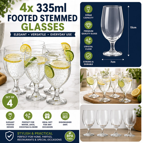 Set stemmed beer glasses - of,