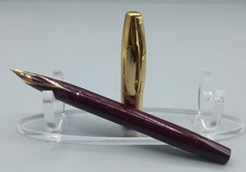 Vintage Sheaffer Imperial VIII Fountain Pen Burgundy RG Cap GP Trim VGC GWO