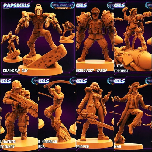 Cyber villains miniature - villains,