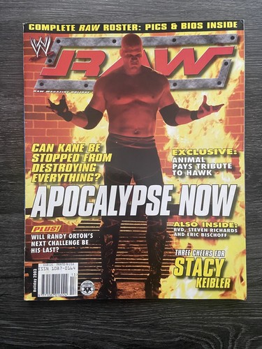 Wwe raw magazine holiday 2003 - magazine,
