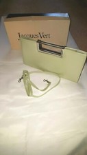 jacqee verts light champaign dress hand bag. used strape inc silver handel  vgc 