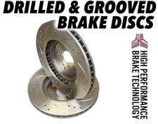 Alfa Romeo GTV & Spider 1996-2003 240mm DRILLED GROOVED BRAKE DISCS Rear