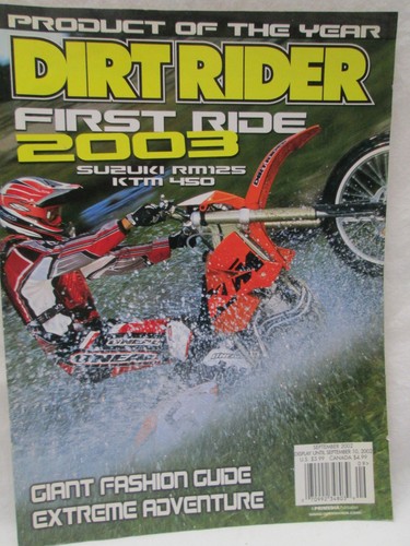 Dirt rider magazine - rider, september