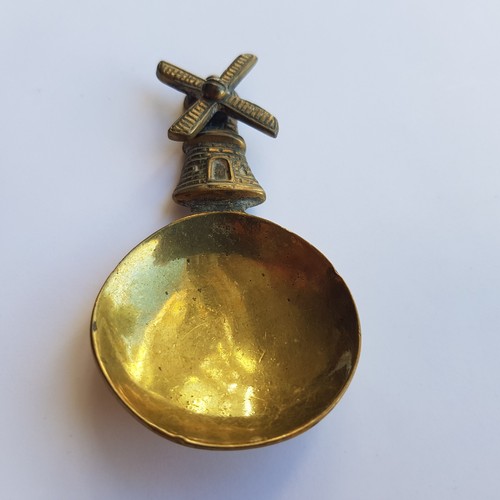 Antique windmill brass tea - antique,