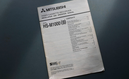 Mitsubishi m1000 vhs - mitsubishi, hs-m1000