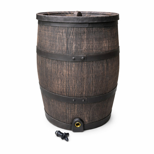 140l water butt barrel - butt, oak