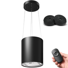 SNDOAS Island Cooker Hood with 700m³/h ,35cm Recirculating Kitchen Extractor Fan