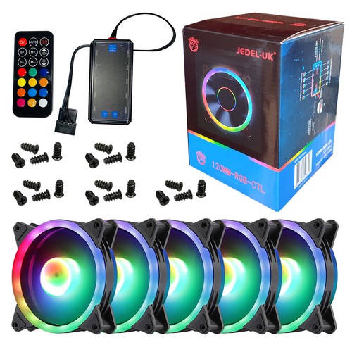 Pack 120mm rgb led case - pack, pc