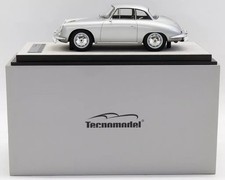 Tecnomodel Porsche 356 Karmann Hardtop 1961 Metallic Silver Minicar 1:18 scale