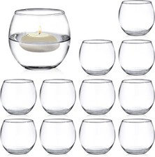 Set of 12 Clear Glass Tea